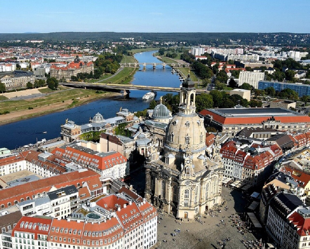 Luftbild Dresden Frauenkirche